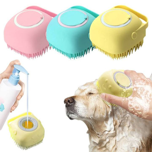 Cepillo con dispensador para baño (mascotas)